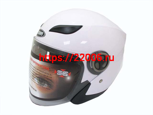 Мотошлем YM-619 белый (M) Мотошлем YM-619 белый (M)