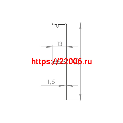 Декоративная Armadillo (Армадилло) планка SLD.Comfort-PRO/3000 cover BL черный фото 2