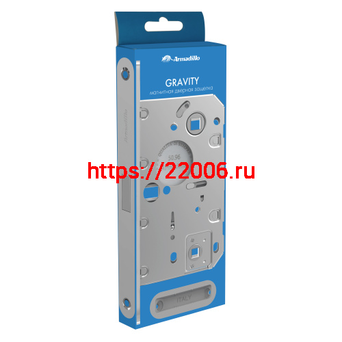 Магнитная Armadillo (Армадилло) защелка WC с ответной планкой GRAVITY G01.190.50.96 CP хром фото 2