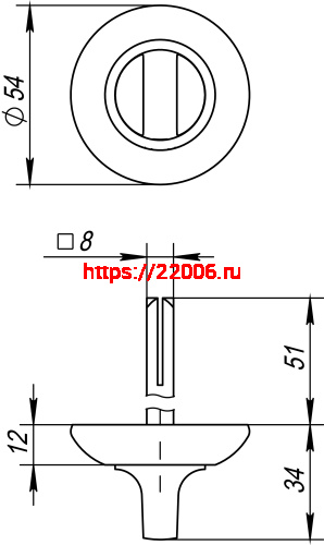 Ручка Fuaro (Фуаро) поворотная BKW8.R.RM54 (BKW8 RM) CP-8 хром фото 3 Ручка Fuaro (Фуаро) поворотная BKW8.R.RM54 (BKW8 RM) CP-8 хром фото 3