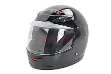 Шлем SAFEBET HF-908 чёрный глянцевый ОДНОЦВЕТНЫЙ "S,M,L,XL,XXL" (интеграл, детский)