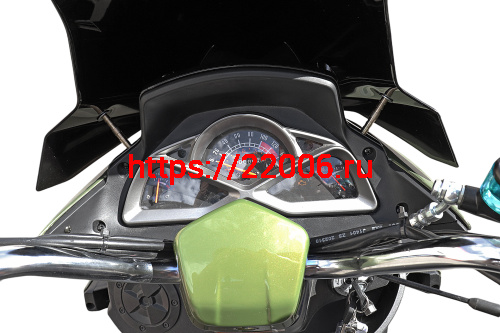 Скутер GALAXY 49сс зеленый (150)(10,8л.с., колеса перед12/зад.12, тормоза: диск.перед/бараб зад.) фото 3