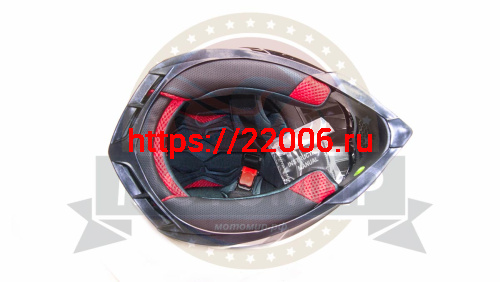 Шлем кроссовый YM-211 "YAMAPA", черно-белый, черно-розовый, размер L детский фото 2