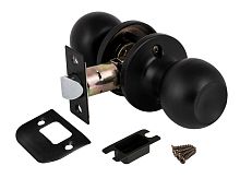 Ручка Fuaro (Фуаро) защелка DK672/BL BL-ET (672/BL BL-E) ( кл/фик.) черный