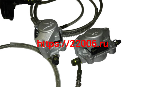 Гидравлика заднего + переднего тормоза в сборе СКАУТ (Пр) фото 2 Гидравлика заднего + переднего тормоза в сборе СКАУТ (Пр) фото 2