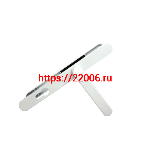 Ручка дверная Zenit (Зенит) на планке РФ1-85.25 (85 мм) белый