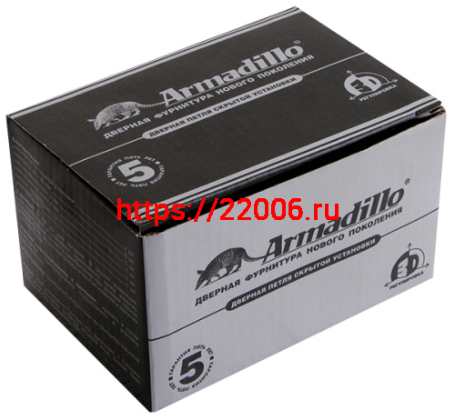 Петля Armadillo (Армадилло) скрытой установки U3D4200L SG левая (Architect 3D-ACH 40) мат. золото 40 кг фото 3