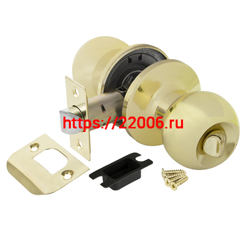 Ручка Ajax (Аякс) защелка DK682 PB-BK (6082 PB-B) (фик.) золото