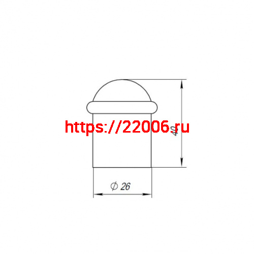 Упор Punto (Пунто) дверной напольный DFIX/F40 (DS PF-40 ) CF-17 кофе фото 3