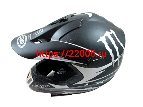 Мотошлем YM-910 черный матовый (XL) Monstr Мотошлем YM-910 черный матовый (XL) Monstr