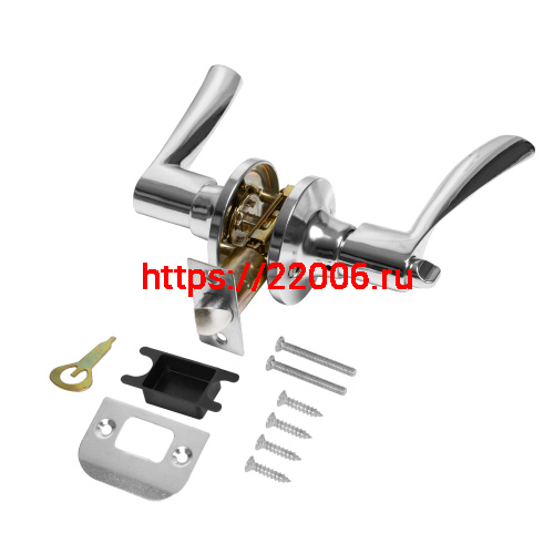 Ручка Punto (Пунто) защелка DK610/BL CP-BK (фик.) хром фото 2 Ручка Punto (Пунто) защелка DK610/BL CP-BK (фик.) хром фото 2