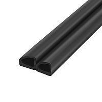 Уплотнитель Fuaro (Фуаро) без клеевой основы WADH/D-14,5x13,5mm (031), BLACK черный 100 m