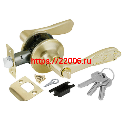 Ручка Punto (Пунто) защелка 6033 SB-E (кл./фик.) мат. золото Ручка Punto (Пунто) защелка 6033 SB-E (кл./фик.) мат. золото