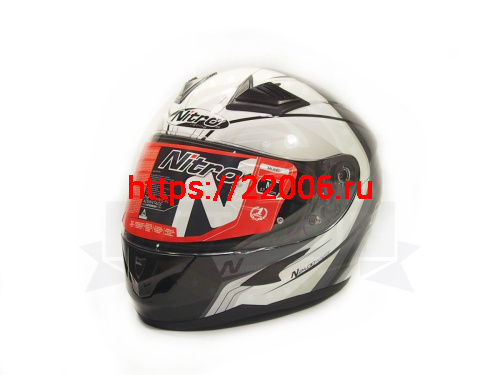 Шлем интеграл NITRO N2400 PIONEER (Black/Gun/White/Silver), размер L (6 шт в кор.) Шлем интеграл NITRO N2400 PIONEER (Black/Gun/White/Silver), размер L (6 шт в кор.)