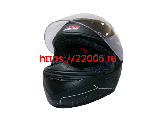 Шлем TVS RACING (Индия) XPOD DULL BLACK SILVER размер XL фото 5