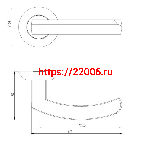 Ручка Ajax (Аякс) раздельная R.JR54.SIGMA (SIGMA JR) ABG-6 зеленая бронза 105мм фото 2 Ручка Ajax (Аякс) раздельная R.JR54.SIGMA (SIGMA JR) ABG-6 зеленая бронза 105мм фото 2