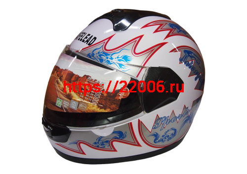 Шлем интеграл "Safelead" HF-110 NEW белый, черный размер S Шлем интеграл "Safelead" HF-110 NEW белый, черный размер S