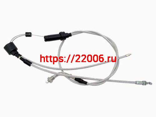 Трос газа раздвоенный с загибом CG150/250 армированная оплетка (L-1320)