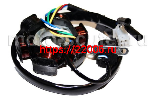 Статор генератора 152QMI, 157QMJ 125/150сс 6 катушек