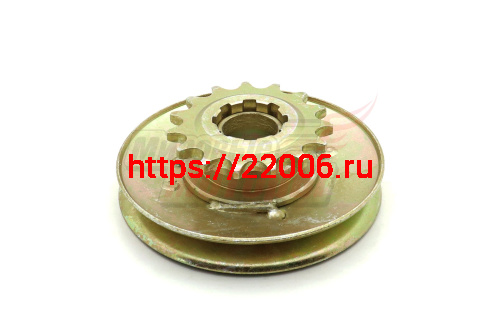 Шкив-звезда ремкомплект мотолебедки "Бурлак" 15зуб.