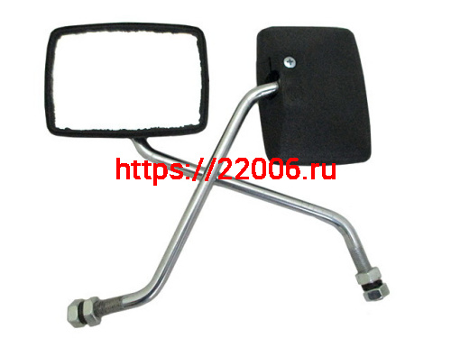 Зеркала заднего вида пластик квадратное стойка хром/покраска М10 (производство Ирбит) Зеркала заднего вида пластик квадратное стойка хром/покраска М10 (производство Ирбит)