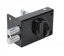 Замок Omega (Омега) накладной цилиндровый ЗН1 2Р черный