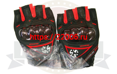 Перчатки SCOYCO (оригинал) МС-44D, цвет красный, р-р L Перчатки SCOYCO (оригинал) МС-44D, цвет красный, р-р L