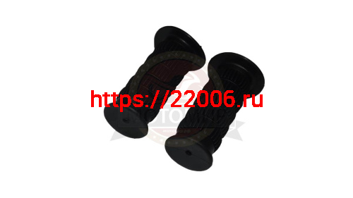 Грипсы детские 80мм, резина (d-22,2), с фланцами,с закрытым концом, черн.HUALONG фото 3