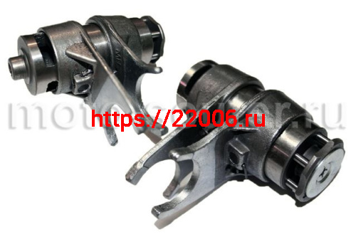 Вилки переключения в сборе (копирный вал в сборе) двигатель 139FMB 50cc N-1-2-3-4-N Вилки переключения в сборе (копирный вал в сборе) двигатель 139FMB 50cc N-1-2-3-4-N