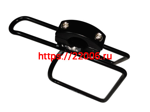 Флягодержатель алюминиевый с креплением на руль, черный, HC 14 фото 3