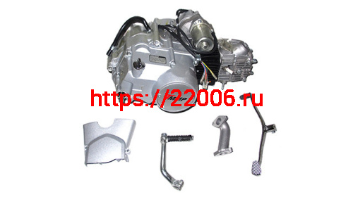 Двигатель 110см3 152FMH полуавтоматическое сцепление, (карб, CDI, кат.заж,реле напр, кикс,ножка п/п) Двигатель 110см3 152FMH полуавтоматическое сцепление, (карб, CDI, кат.заж,реле напр, кикс,ножка п/п)