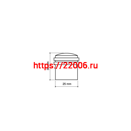 Упор Armadillo (Армадилло) дверной напольный STOPPER/ZA062 (DH062ZA) SG-4 мат.золото фото 3
