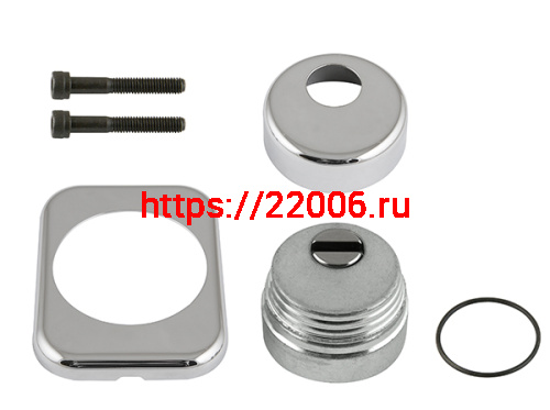 Броненакладка Armadillo (Армадилло) на ЦМ квадрат (от вырывания, 25 мм) ET/ATC-Protector 1-25(SQ) CP-8 Хром box фото 2