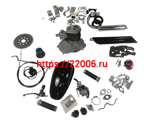 Двигатель веломотор REED 100 (КОМПЛЕКТ для установки) Двигатель веломотор REED 100 (КОМПЛЕКТ для установки)