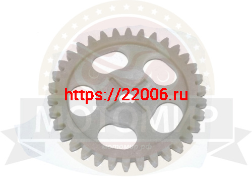 Шестерня маслонасоса YBR125 большая пласт. 34 зуб. Шестерня маслонасоса YBR125 большая пласт. 34 зуб.