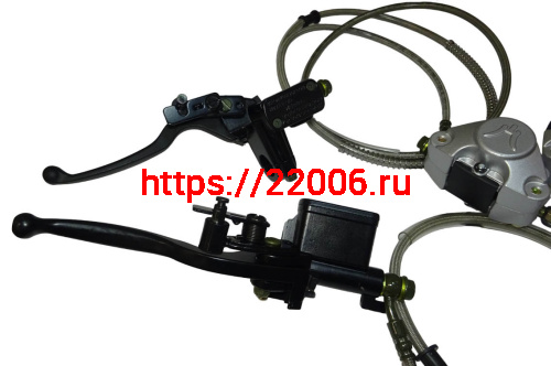 Гидравлика заднего + переднего тормоза в сборе СКАУТ (Пр) Гидравлика заднего + переднего тормоза в сборе СКАУТ (Пр)