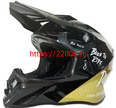 Мотошлем VIRTUE MD-902 Кросс черный с надписью (S) Мотошлем VIRTUE MD-902 Кросс черный с надписью (S)