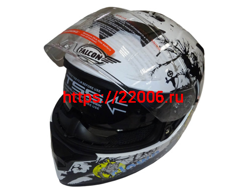 Шлем интеграл FALCON F702, размер L, с очками, (уп. 6 шт.) фото 3 Шлем интеграл FALCON F702, размер L, с очками, (уп. 6 шт.) фото 3