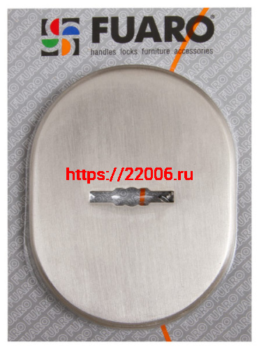 Накладка Fuaro (Фуаро) на сувальдный замок ESC.S-lift.SF/OV.476 (ESC 476) с шторкой SN мат.никель фото 2
