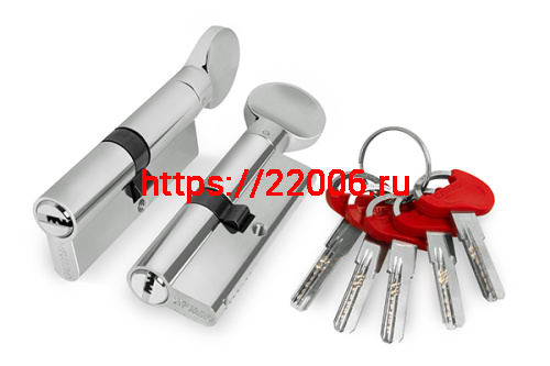Цилиндровый Fuaro (Фуаро) механизм (D-PRO502/60) D-PRO5002Knob60(25+10+25) CP хром 5Key