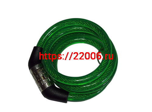 Замок для велосипеда кодовый тросовый 8х900мм, противоугонный фото 2 Замок для велосипеда кодовый тросовый 8х900мм, противоугонный фото 2