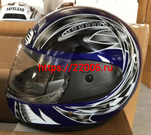 Шлем интеграл "Safelead" HF-109 NEW белый(Q09), красный(Q09), синий (Q24), черный (Q27) размер S фото 5
