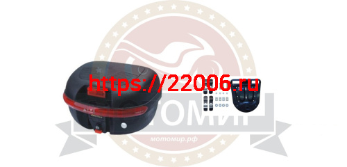 Кофр задний пластик JX A-01, 27 л., черный Кофр задний пластик JX A-01, 27 л., черный