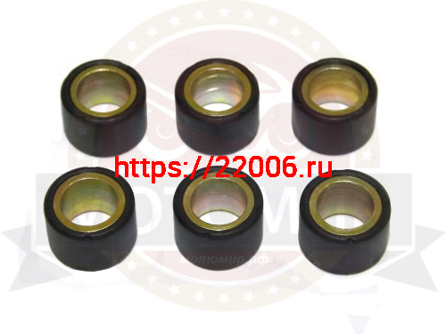 Ролик вариатора (компл 6 шт.) 16х13 8,0 гр GY6-50, 139QMB (НАБОР) Ролик вариатора (компл 6 шт.) 16х13 8,0 гр GY6-50, 139QMB (НАБОР)