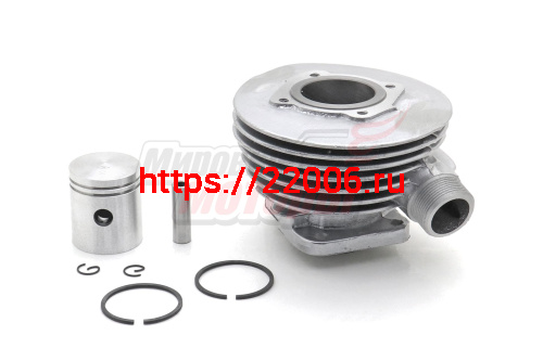 Цилиндр Веломотор Д6 Д8 (D=37.8 mm) с поршнем+палец+кольца+стопорнюкольц Цилиндр Веломотор Д6 Д8 (D=37.8 mm) с поршнем+палец+кольца+стопорнюкольц