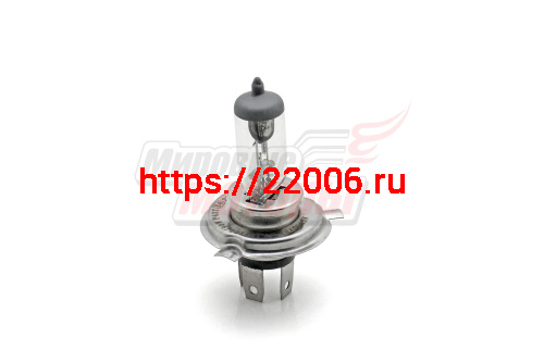 Лампа 12В 100/90Вт (H4) фарная галоген (P43t) Лампа 12В 100/90Вт (H4) фарная галоген (P43t)