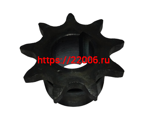 Звезда  9 зуб. (520) цепи, 15.875шаг, на вал d20мм, h28мм, шпонка 6мм, мотобуксировщик фото 3