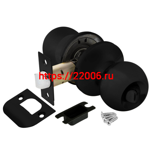 Ручка Ajax (Аякс) защелка DK682 BL-BK (6082 BL-B) (фик.) черный Ручка Ajax (Аякс) защелка DK682 BL-BK (6082 BL-B) (фик.) черный