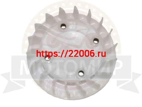 Крыльчатка охлаждения генератора (ЦПГ) 4х такт. GY6-125/150 (052QMIB-080000300) (НАБОР)