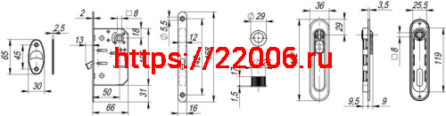 Набор Armadillo (Армадилло) для раздвижных дверей SH.LD152.KIT011-BK (SH011-BK) AB-7 бронза фото 4